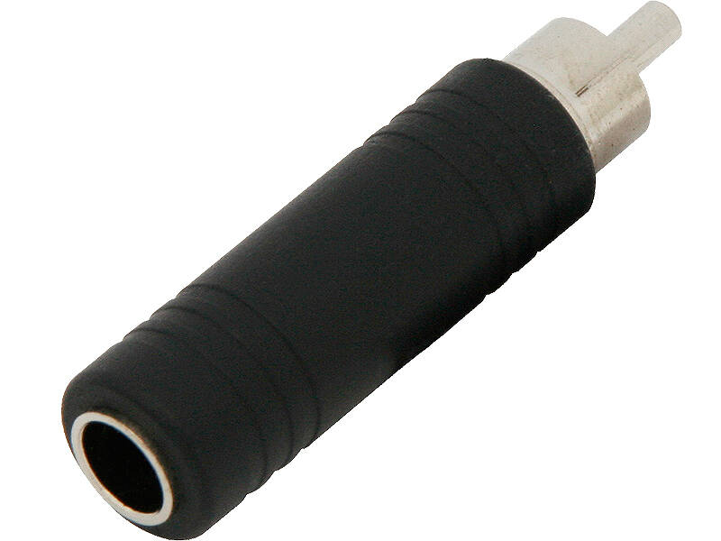 Złącze przejściówka mono wtyk RCA - Gniazdo duży jack 6.3mm